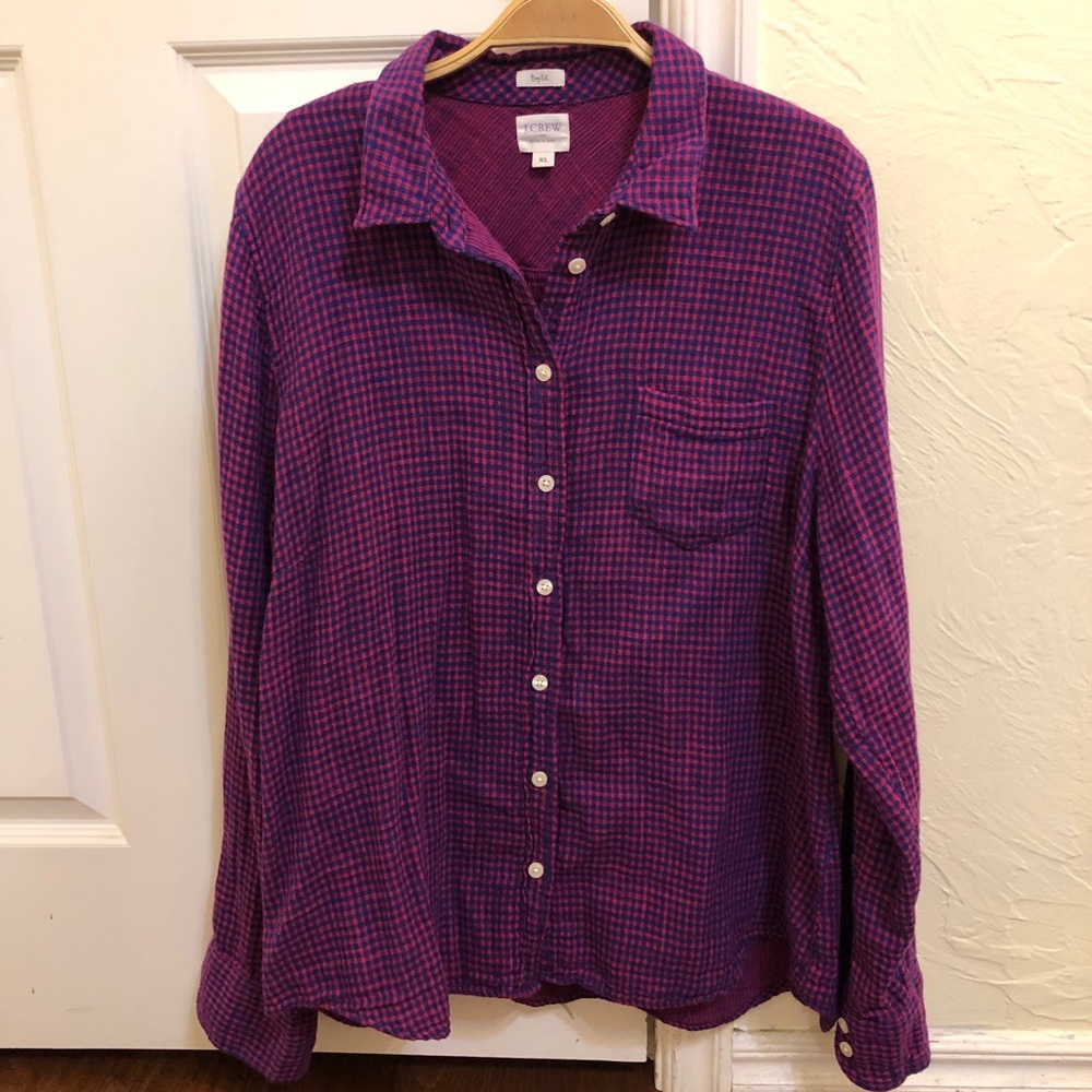 J. Crew Women’s Boy Fit Flannel Shirt